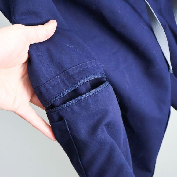 FIGS High Waisted Yola Skinny Scrub Pants Medium Technical Collection Navy Med - Picture 6 of 9